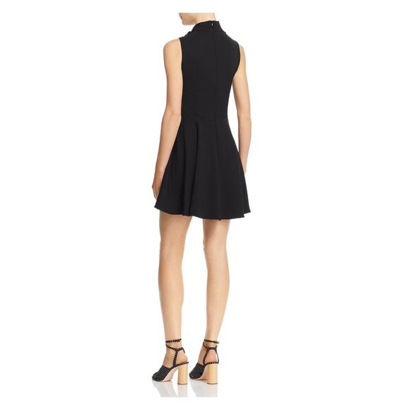 Jaygodfrey Womens Black Sleeveless Short Shift Cocktail Dress Size: 4 - Picture 2 of 2